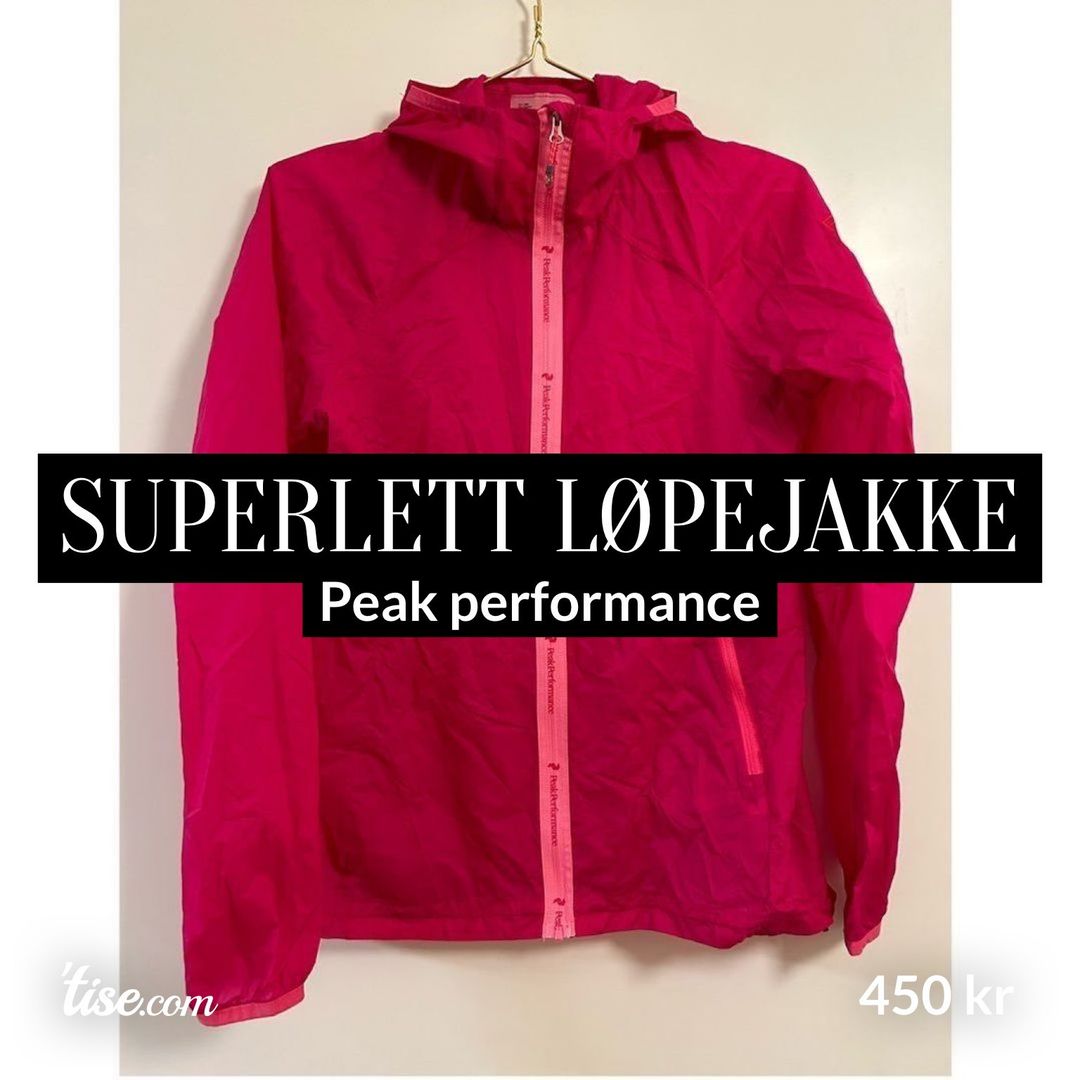 Superlett løpejakke