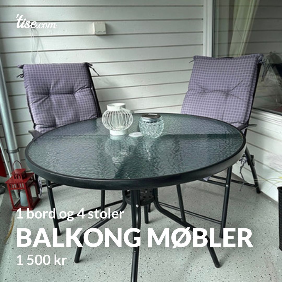 balkong møbler