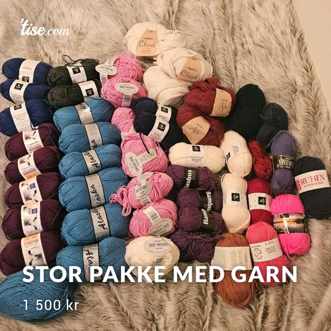 Stor Pakke Med Garn