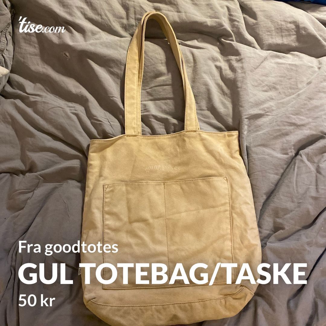 Gul totebag/taske