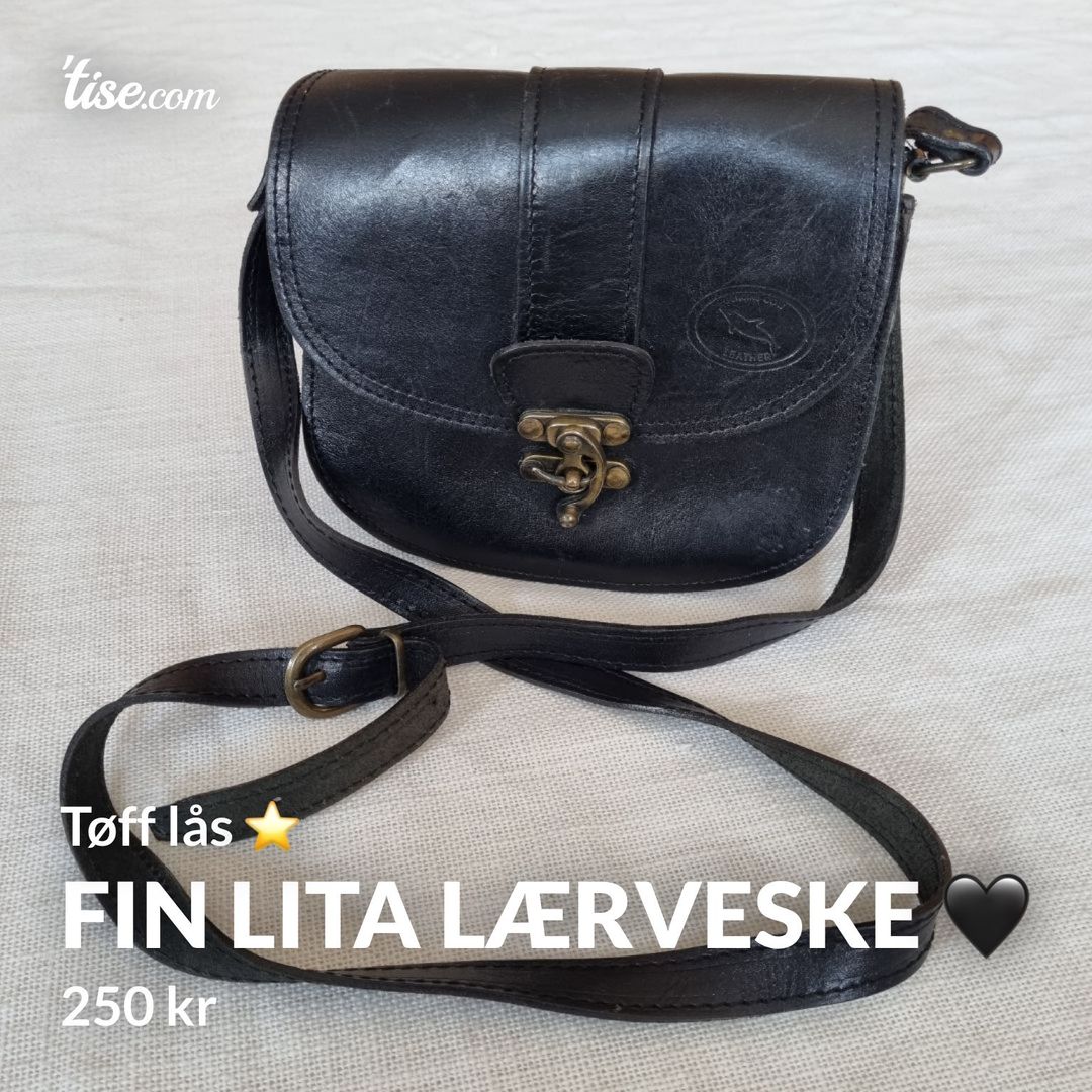 Fin lita lærveske 🖤