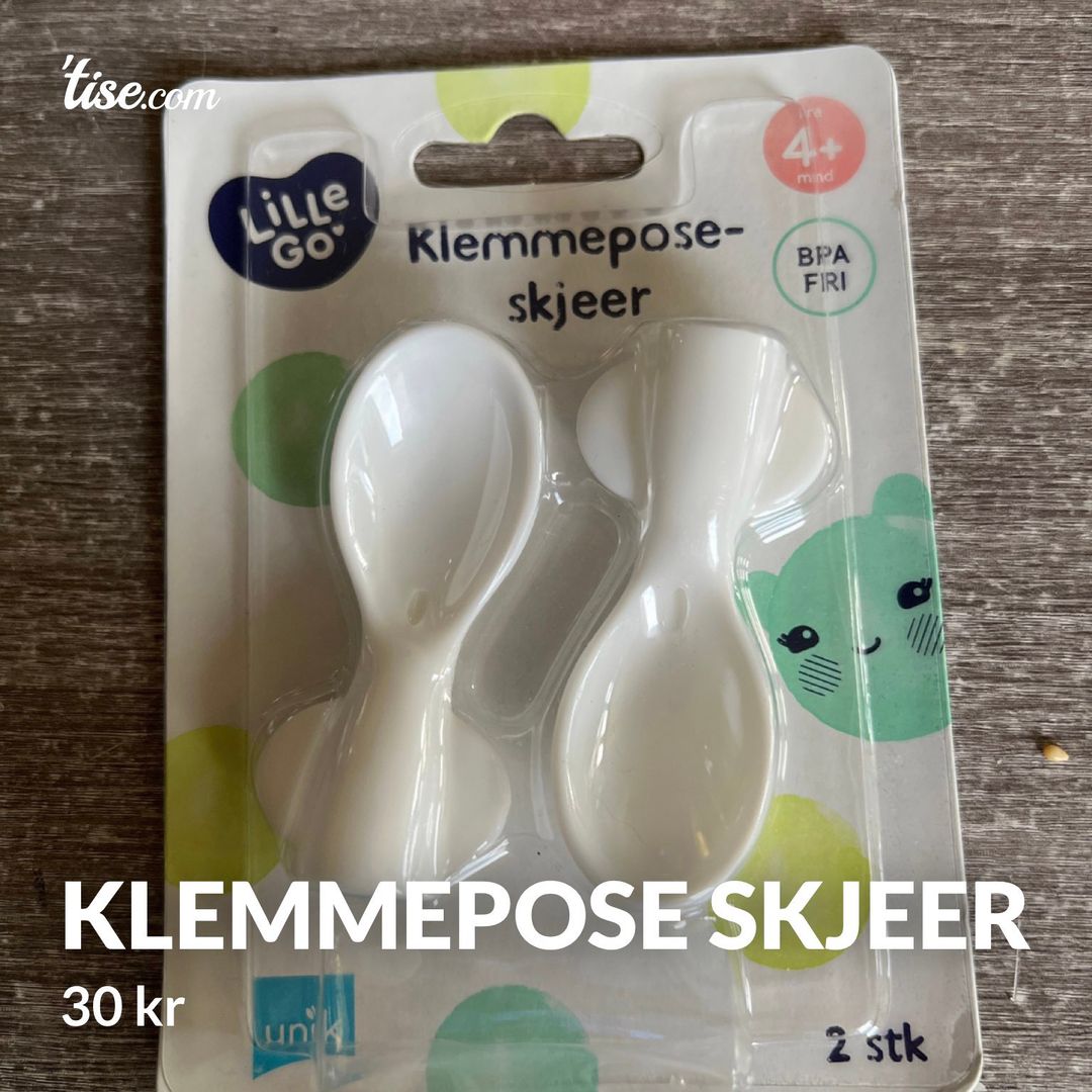 Klemmepose skjeer