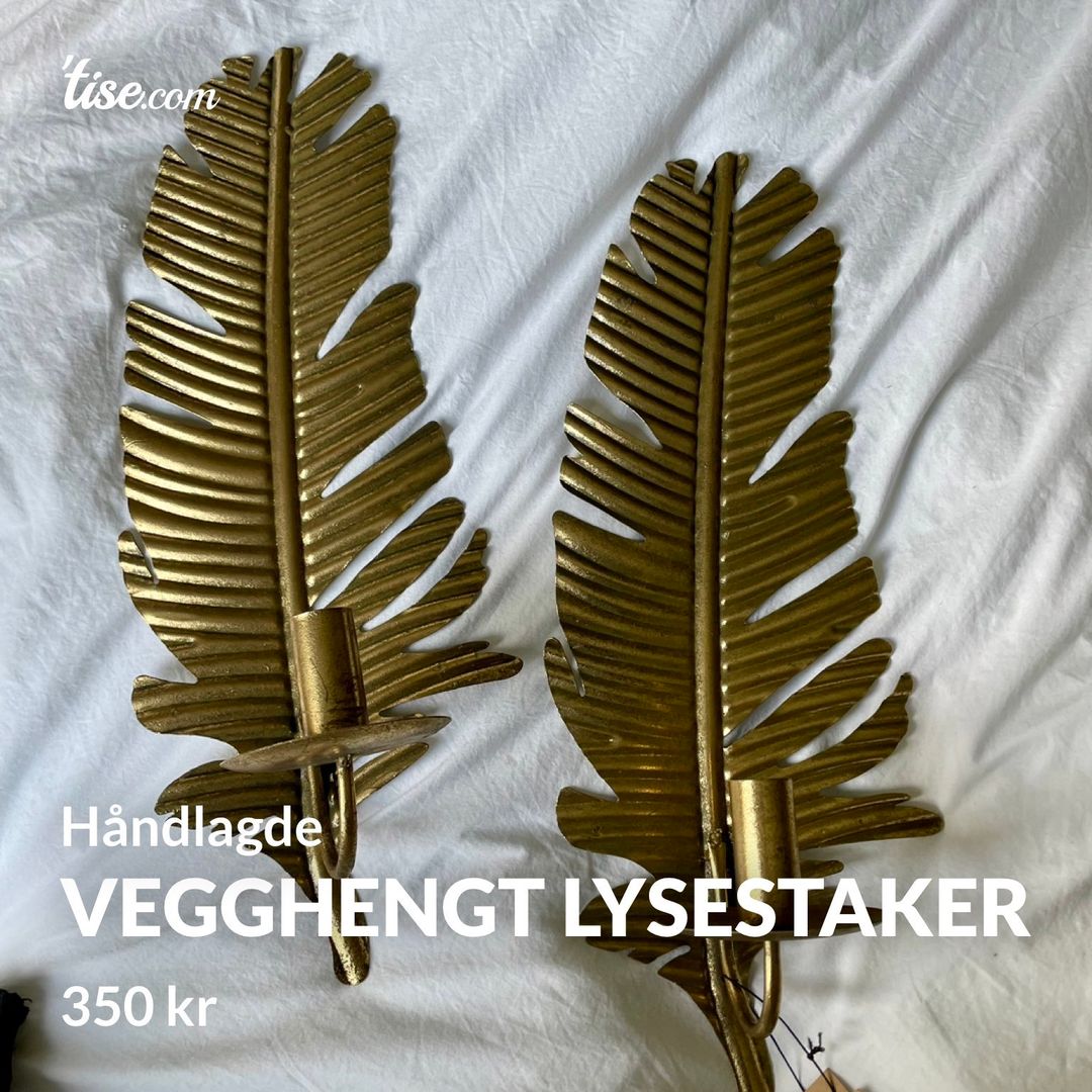 Vegghengt lysestaker