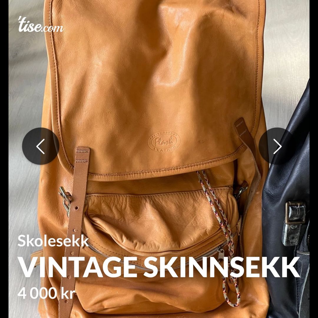 Vintage skinnsekk