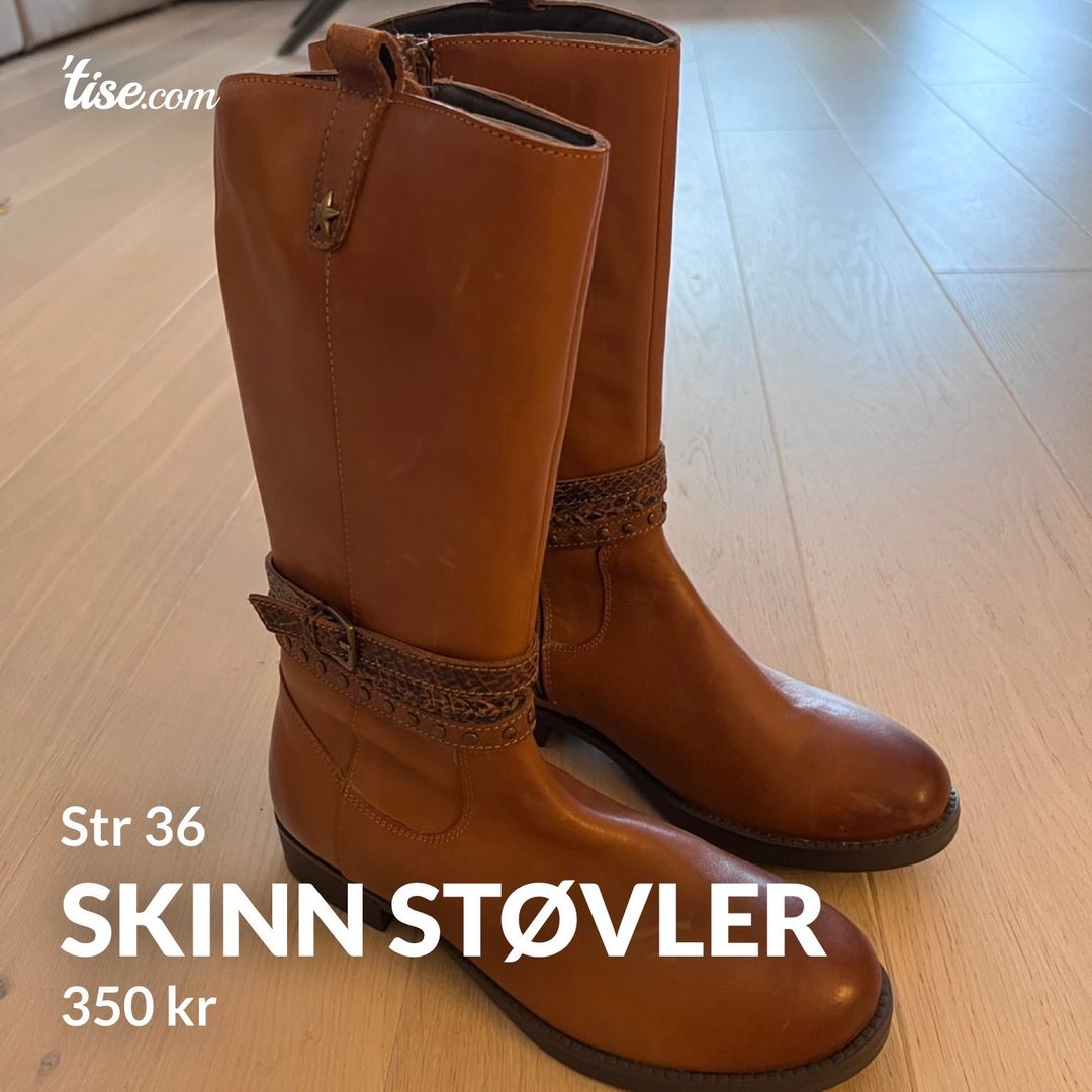 Skinn støvler