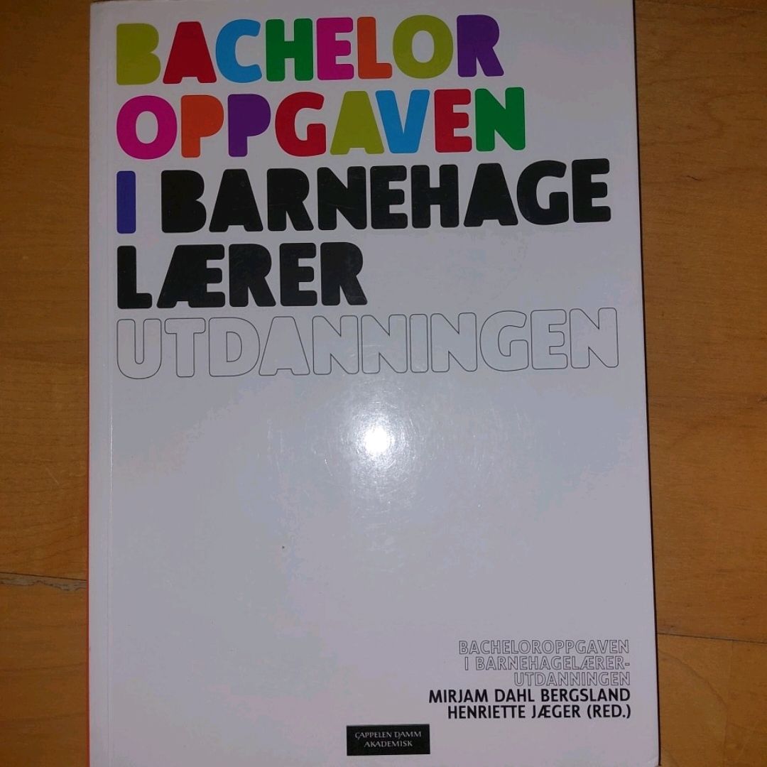 Bacheloroppgaven