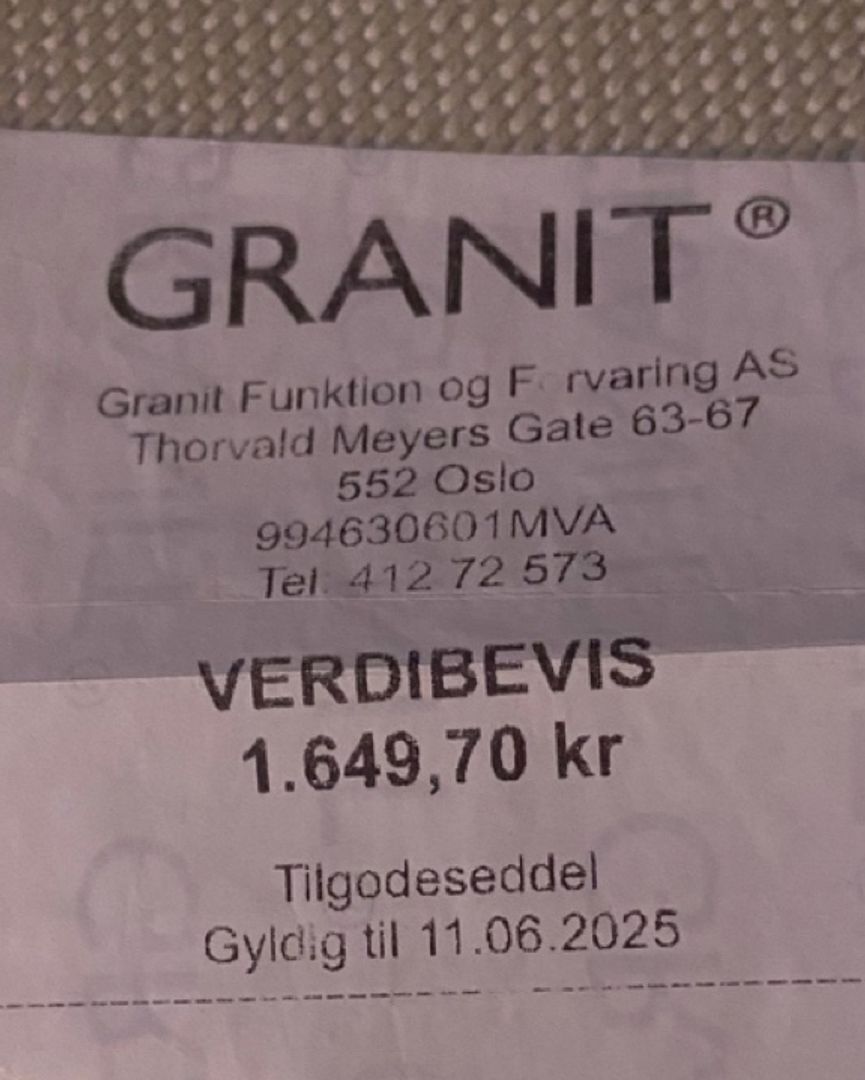 Verdibevis på 1650,-