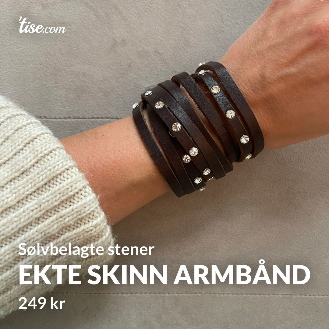 Ekte skinn armbånd