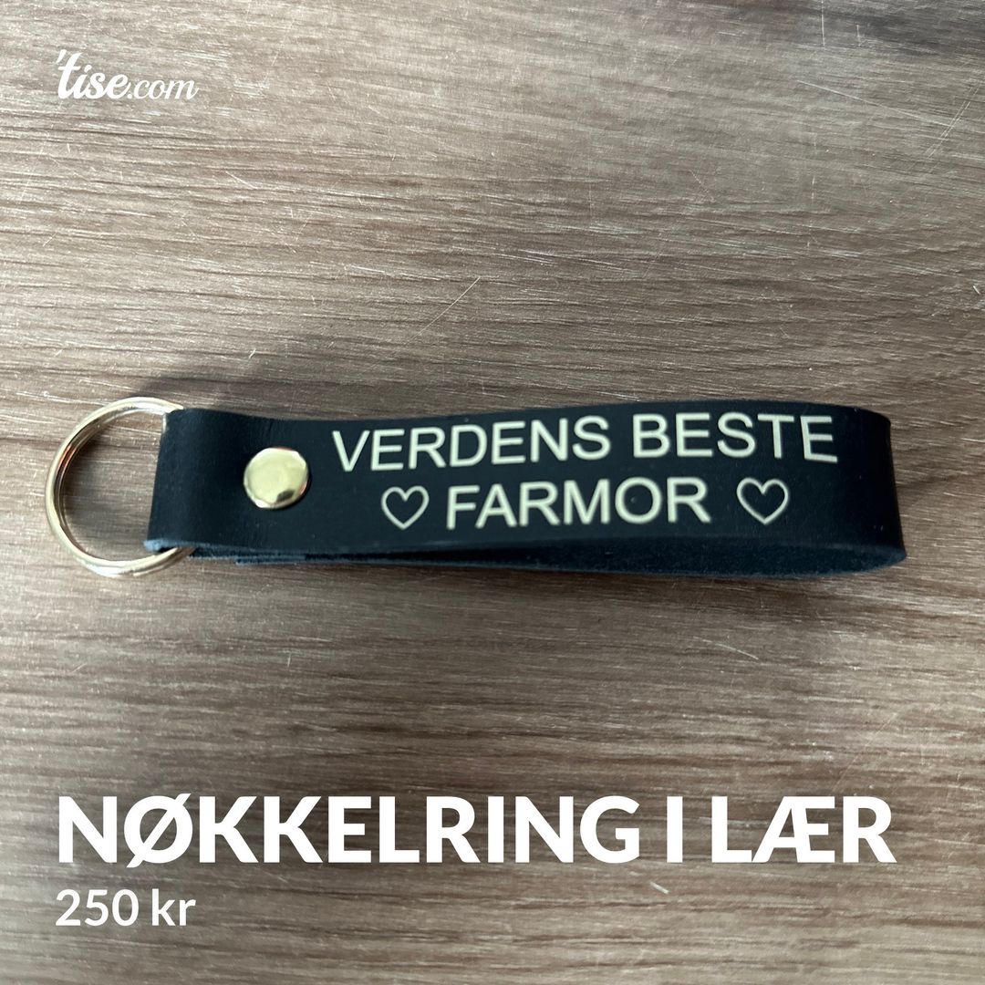 Nøkkelring i lær