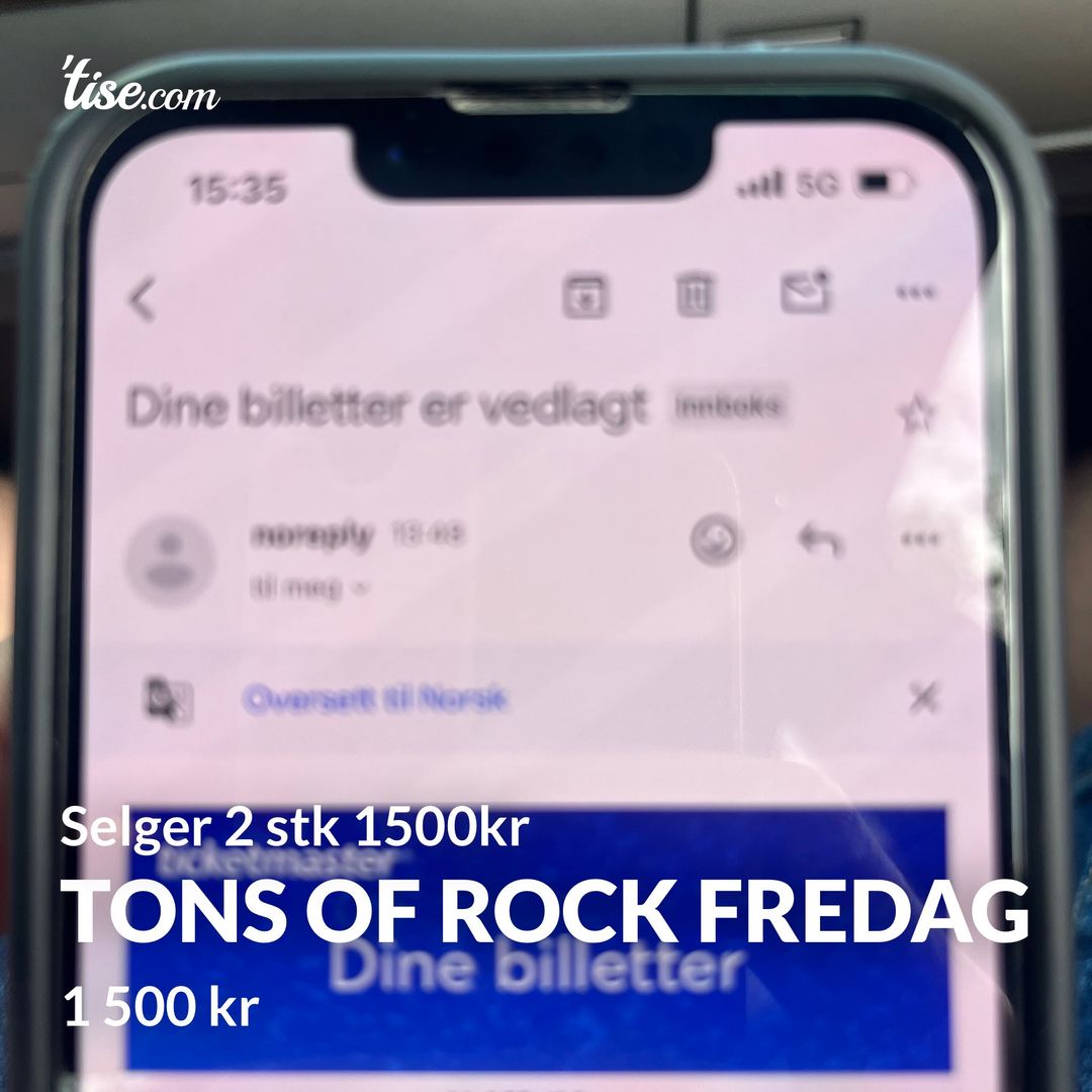 Tons of rock fredag