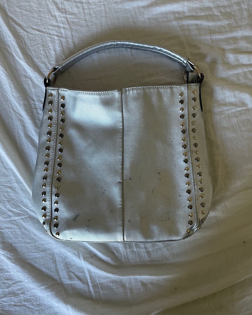 silver stud bag