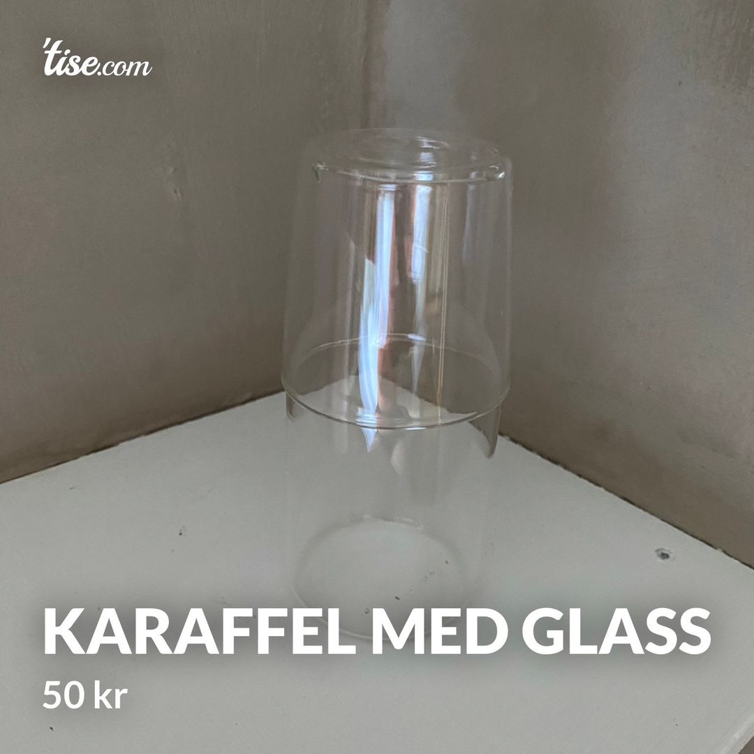 Karaffel med glass