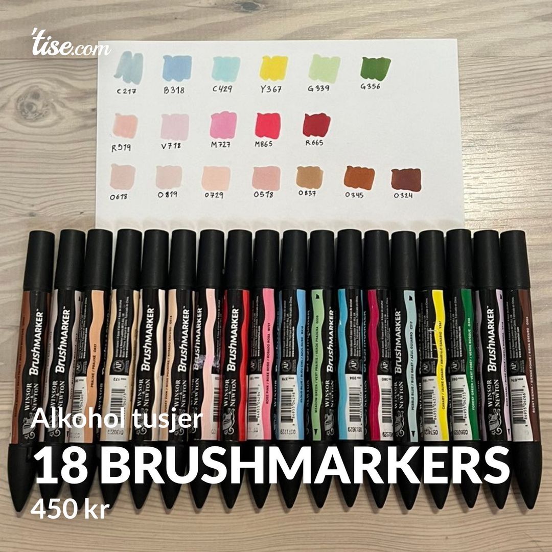 18 Brushmarkers