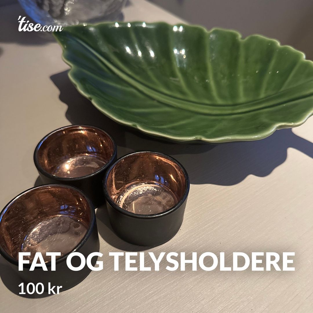 Fat og telysholdere