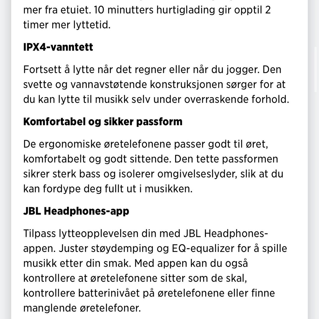 JBL øretelefoner