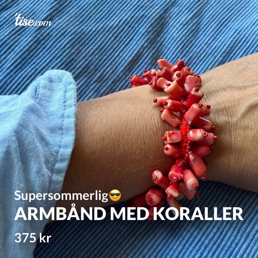 Armbånd med koraller