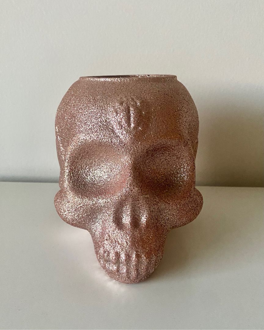 Skull plant pot