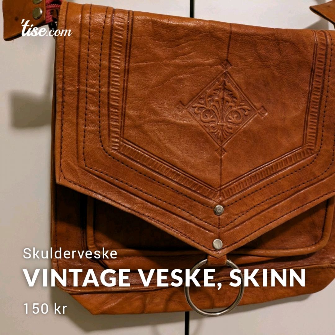 Vintage Veske Skinn