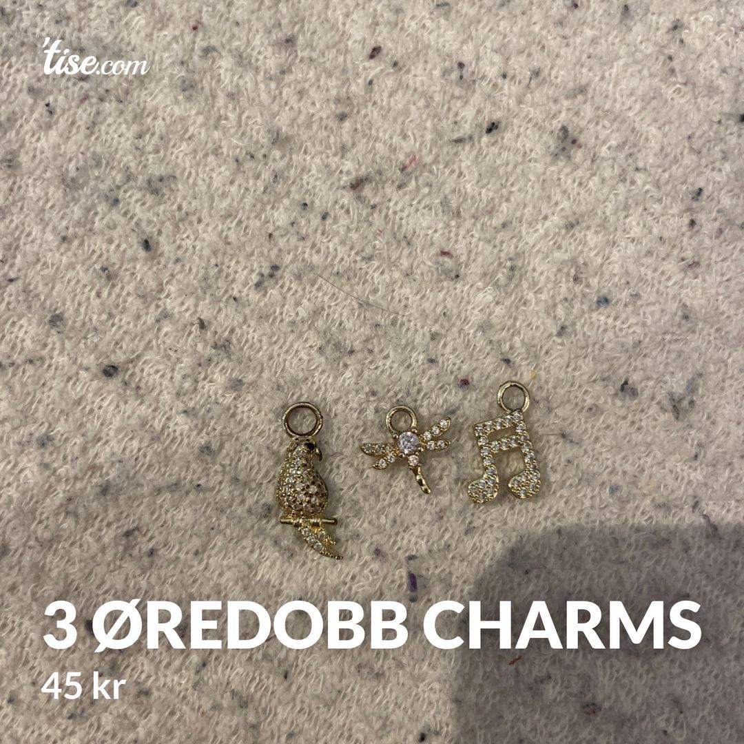 3 øredobb charms