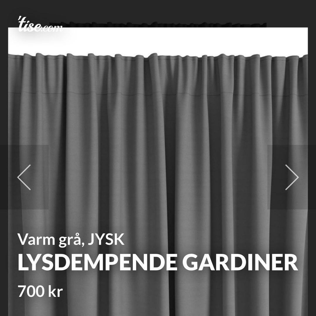 Lysdempende gardiner