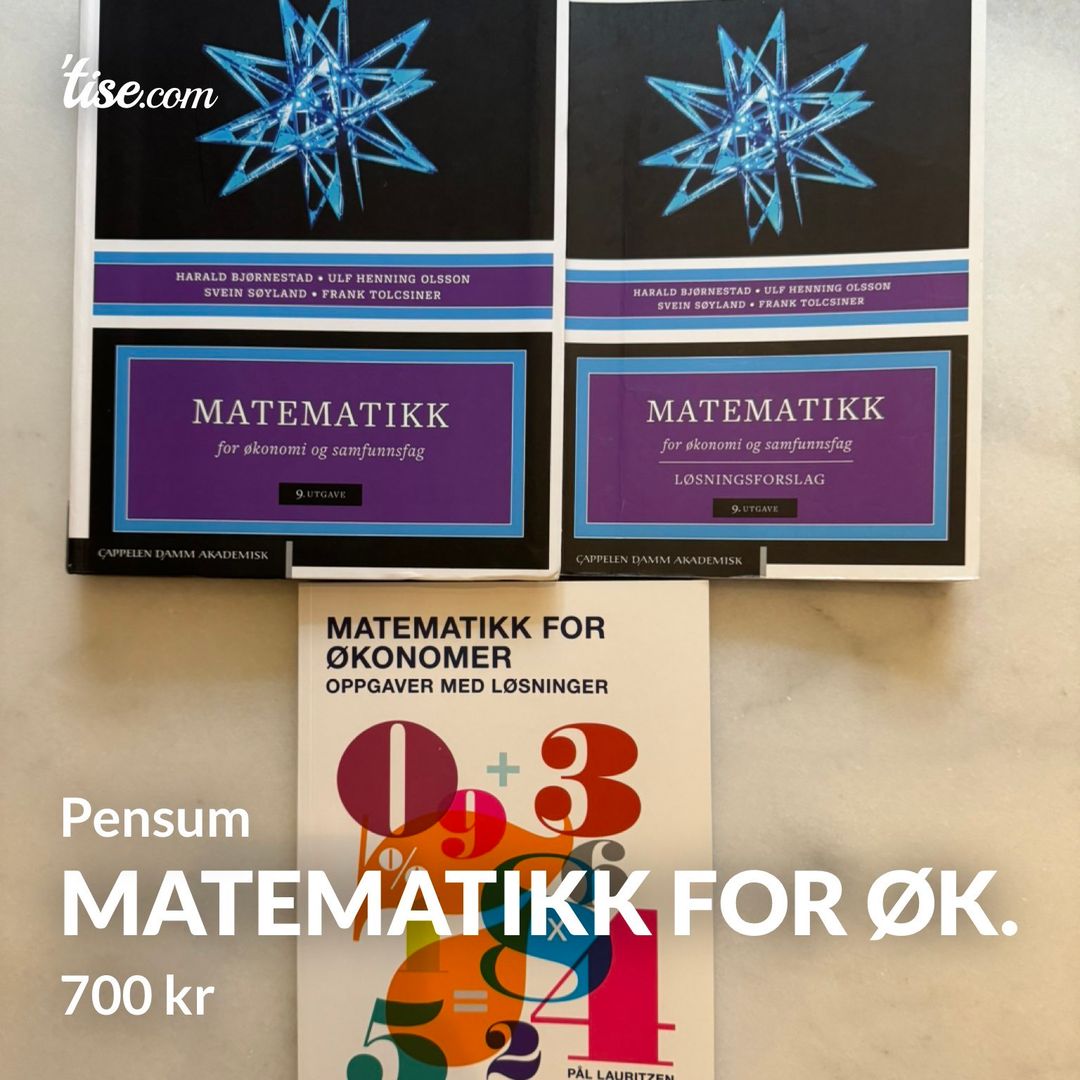 Matematikk for øk