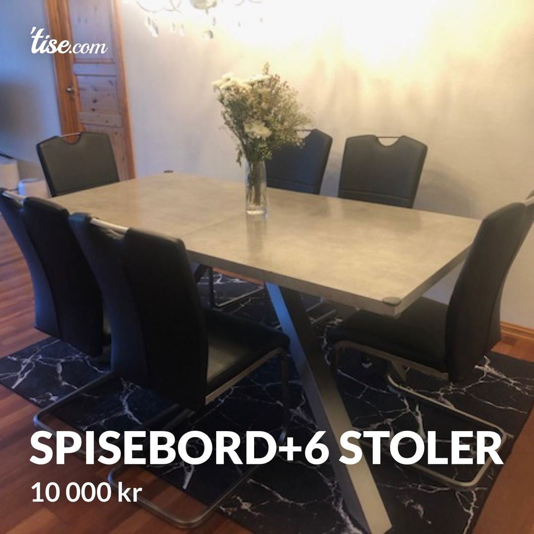 Spisebord+6 stoler