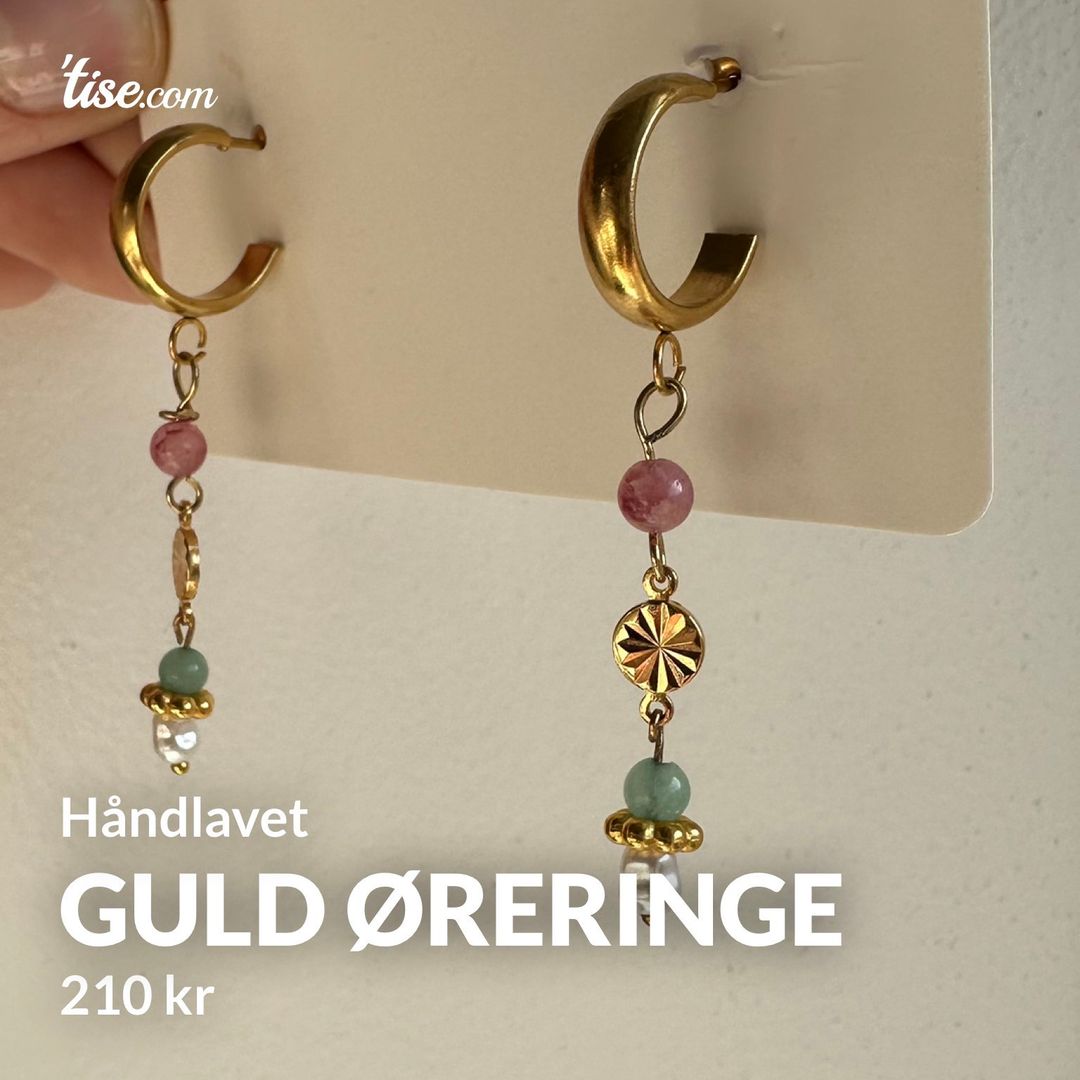 Guld øreringe