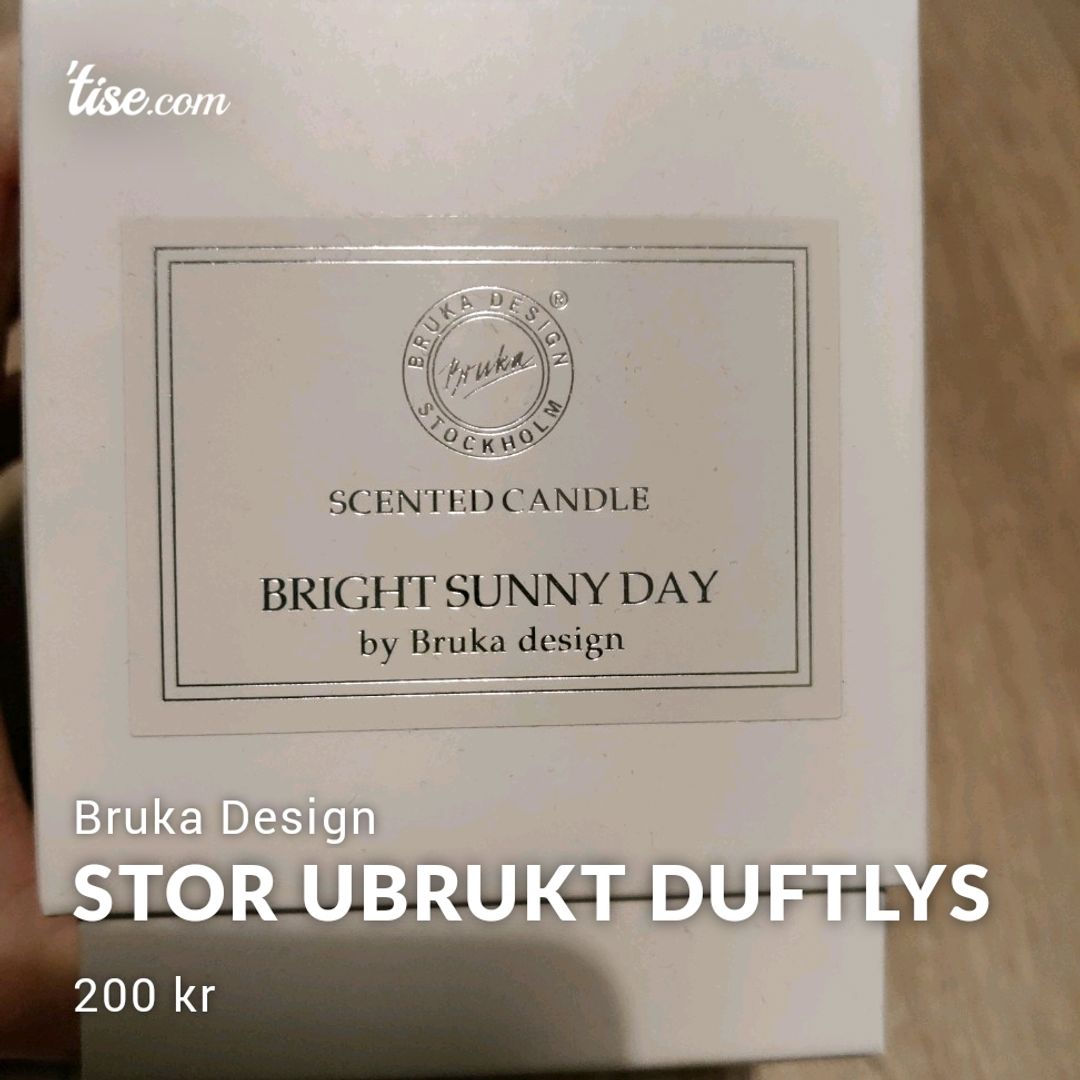 Stor ubrukt duftlys