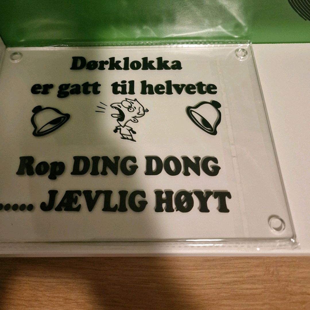 Dørskilt