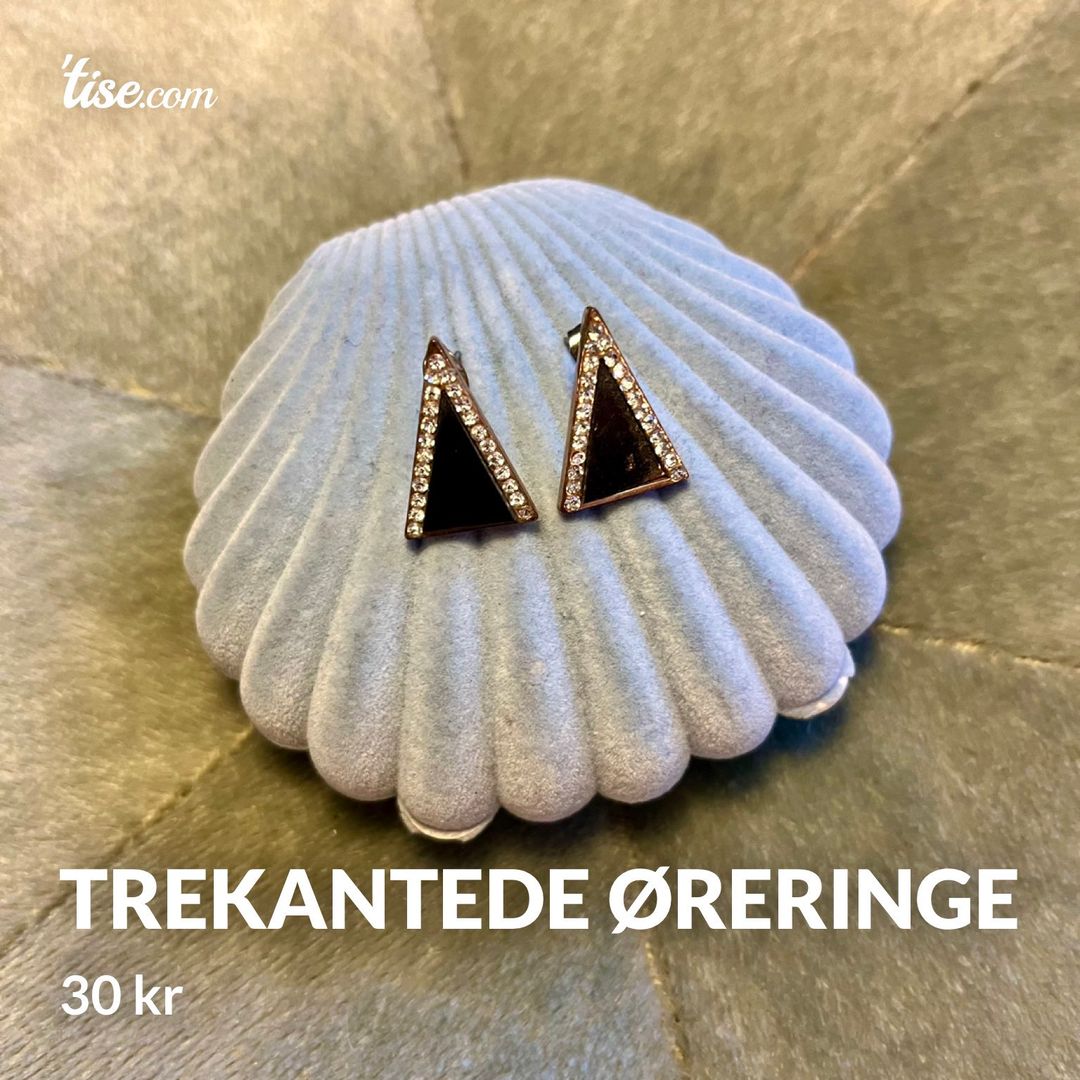 Trekantede øreringe