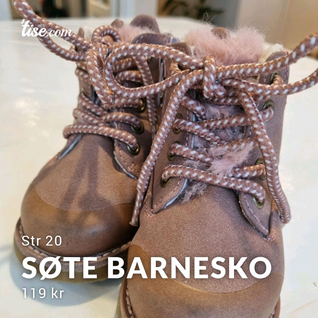 Søte barnesko