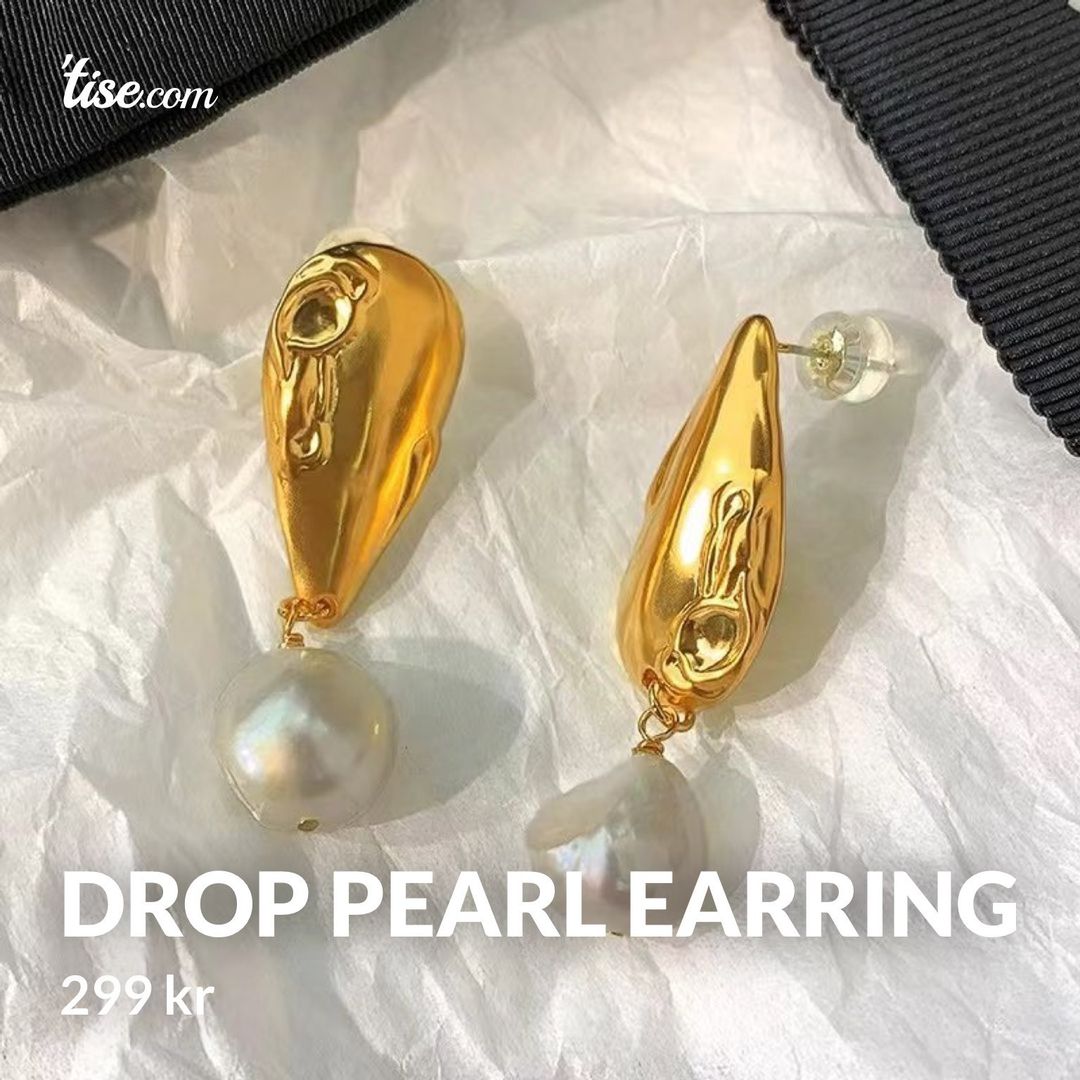 Drop pearl earring