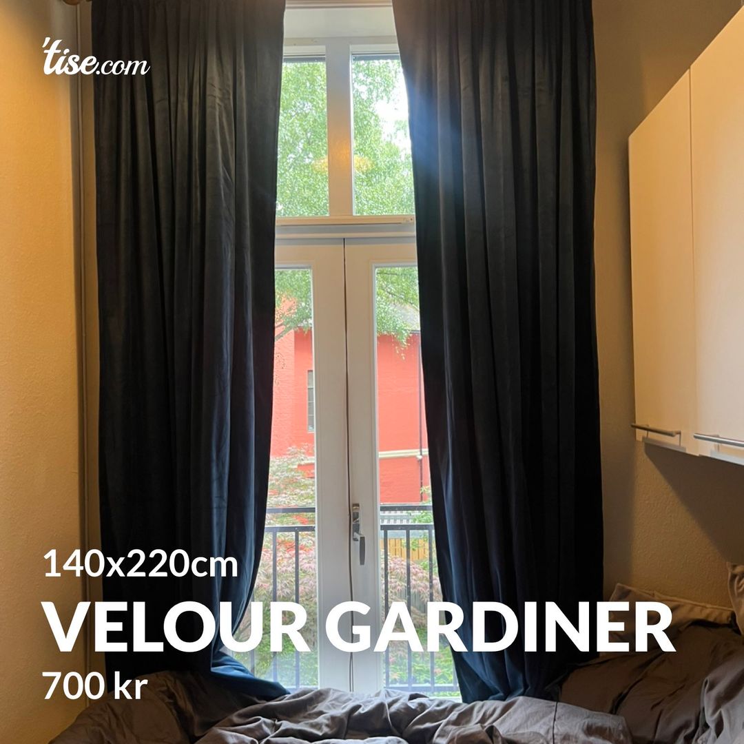 Velour gardiner