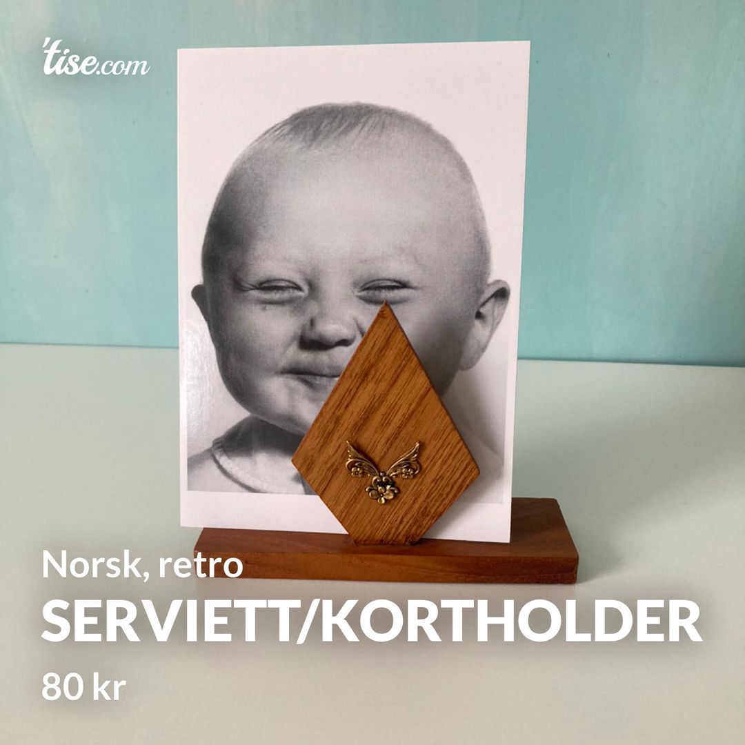 Serviett/kortholder