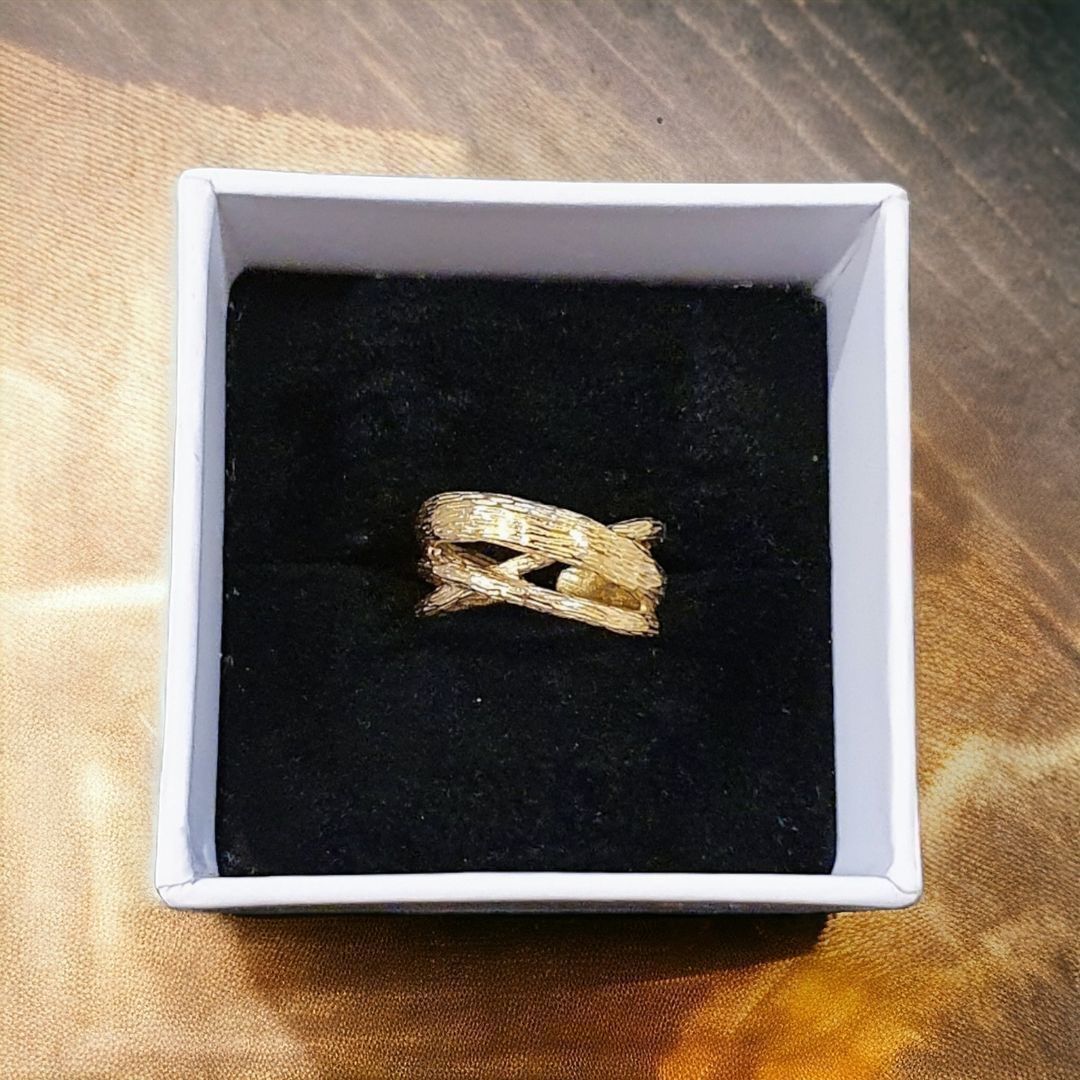 925 Gullbelagt Ring