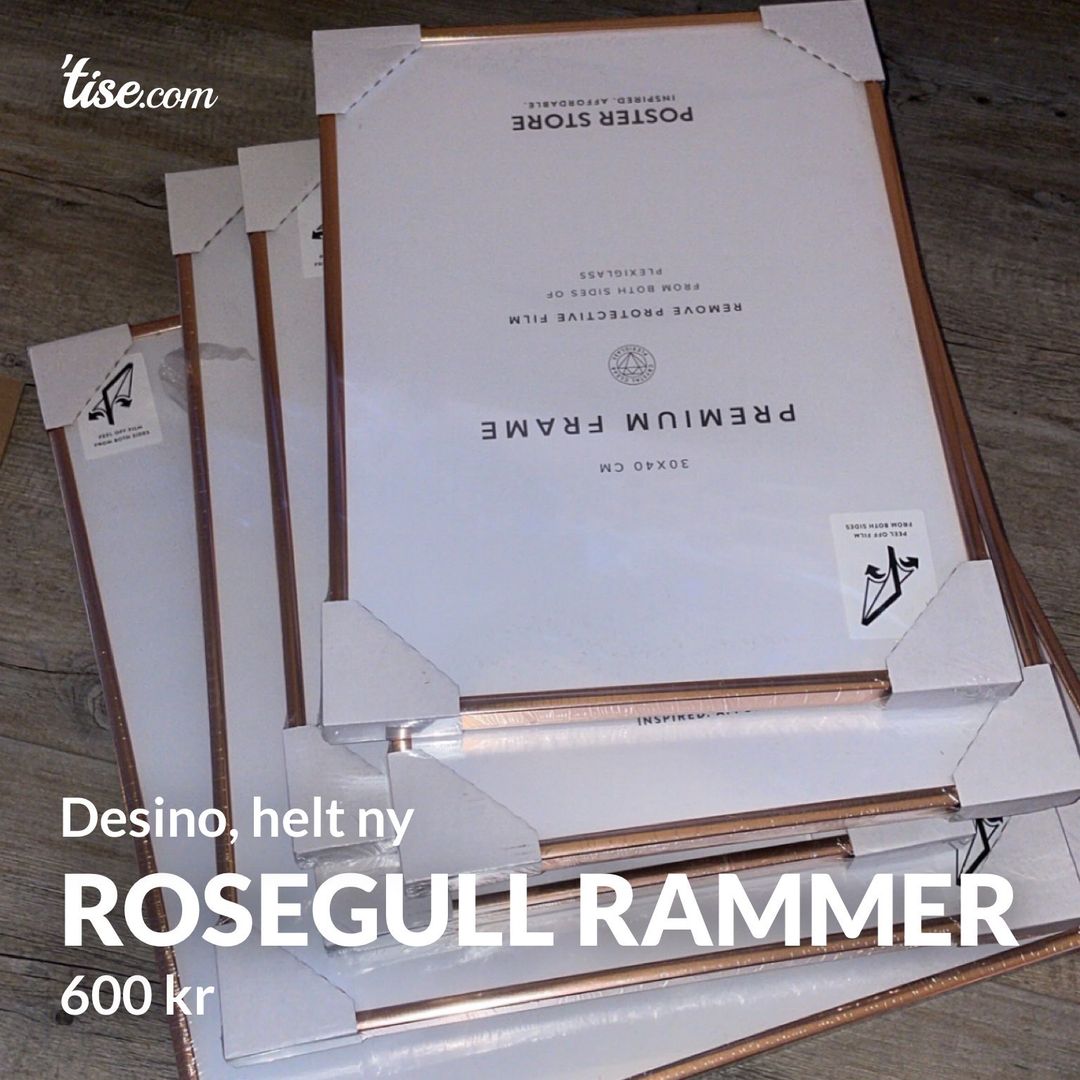 Rosegull rammer