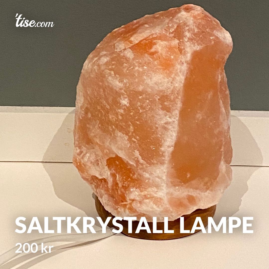 Saltkrystall lampe