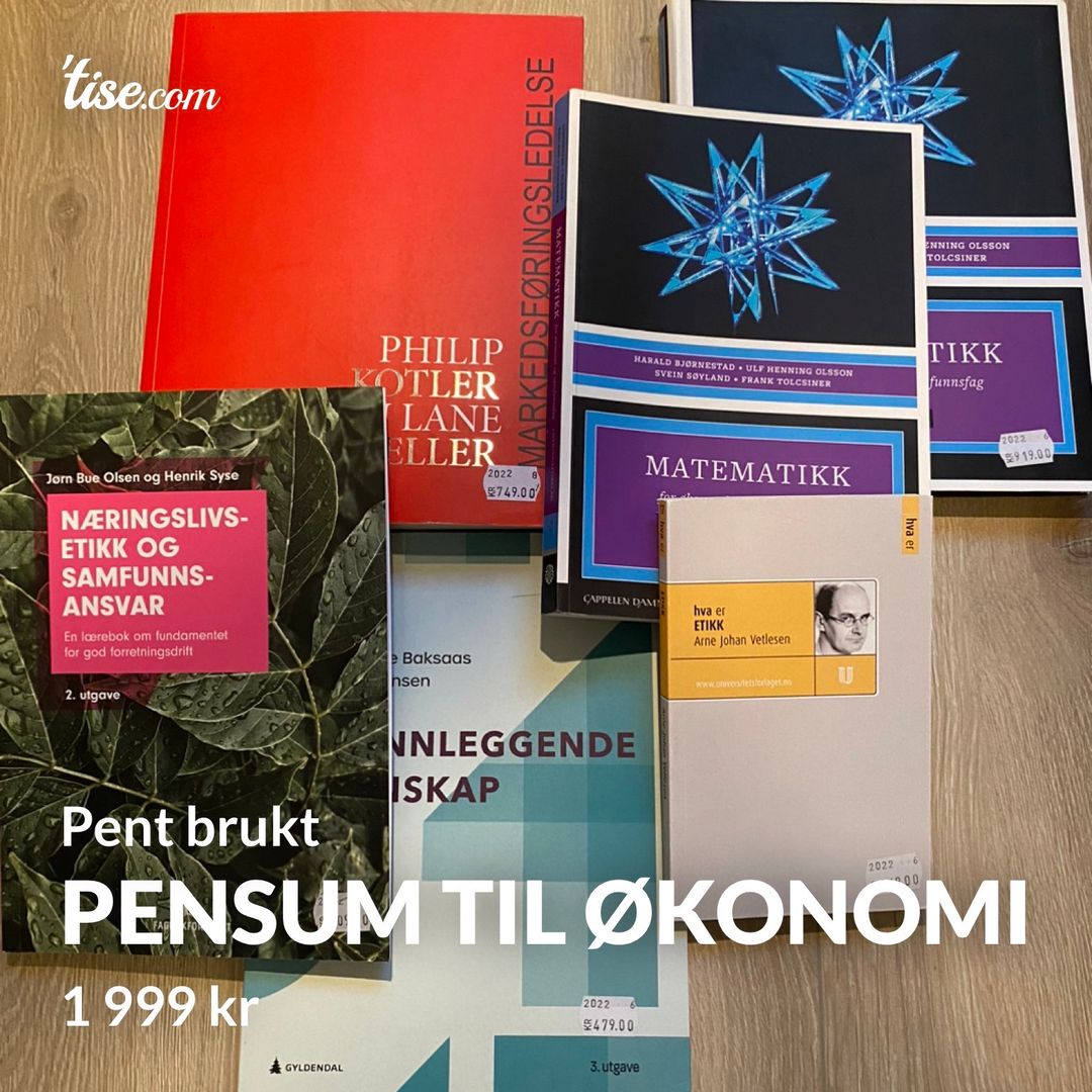 Pensum til Økonomi