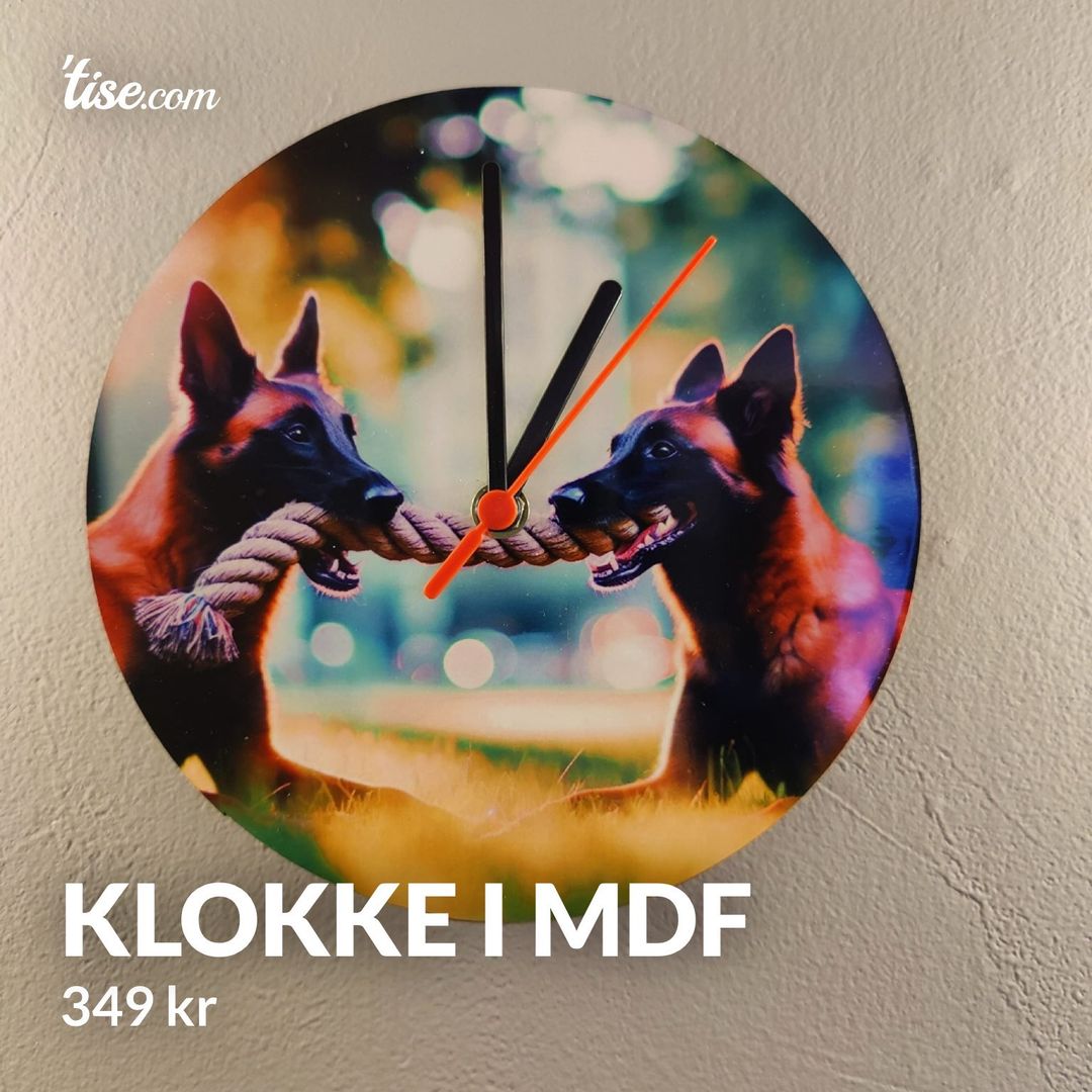 Klokke i mdf