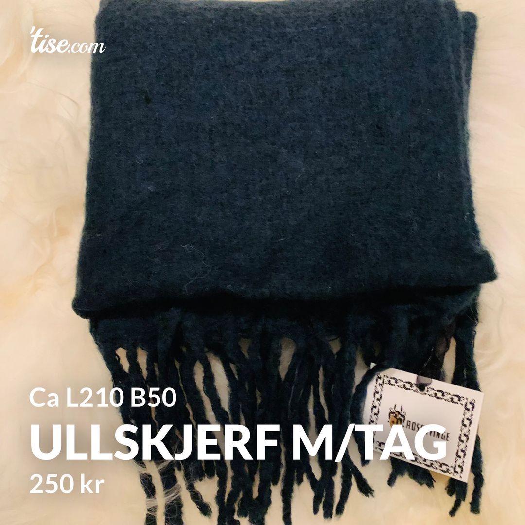 Ullskjerf m/tag