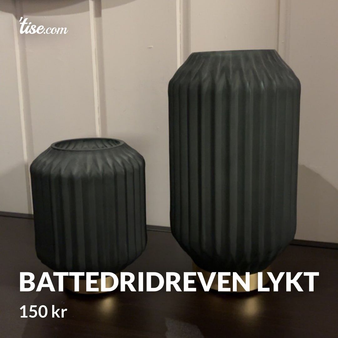 Battedridreven lykt