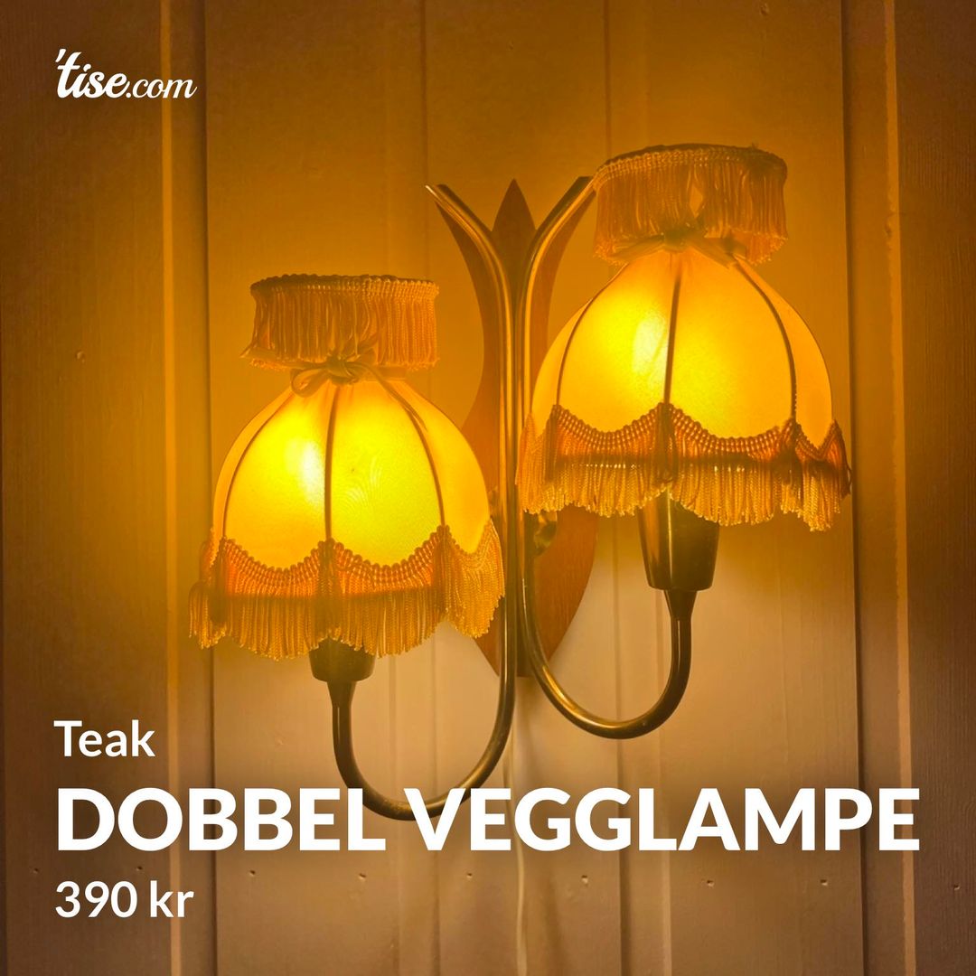 Dobbel vegglampe