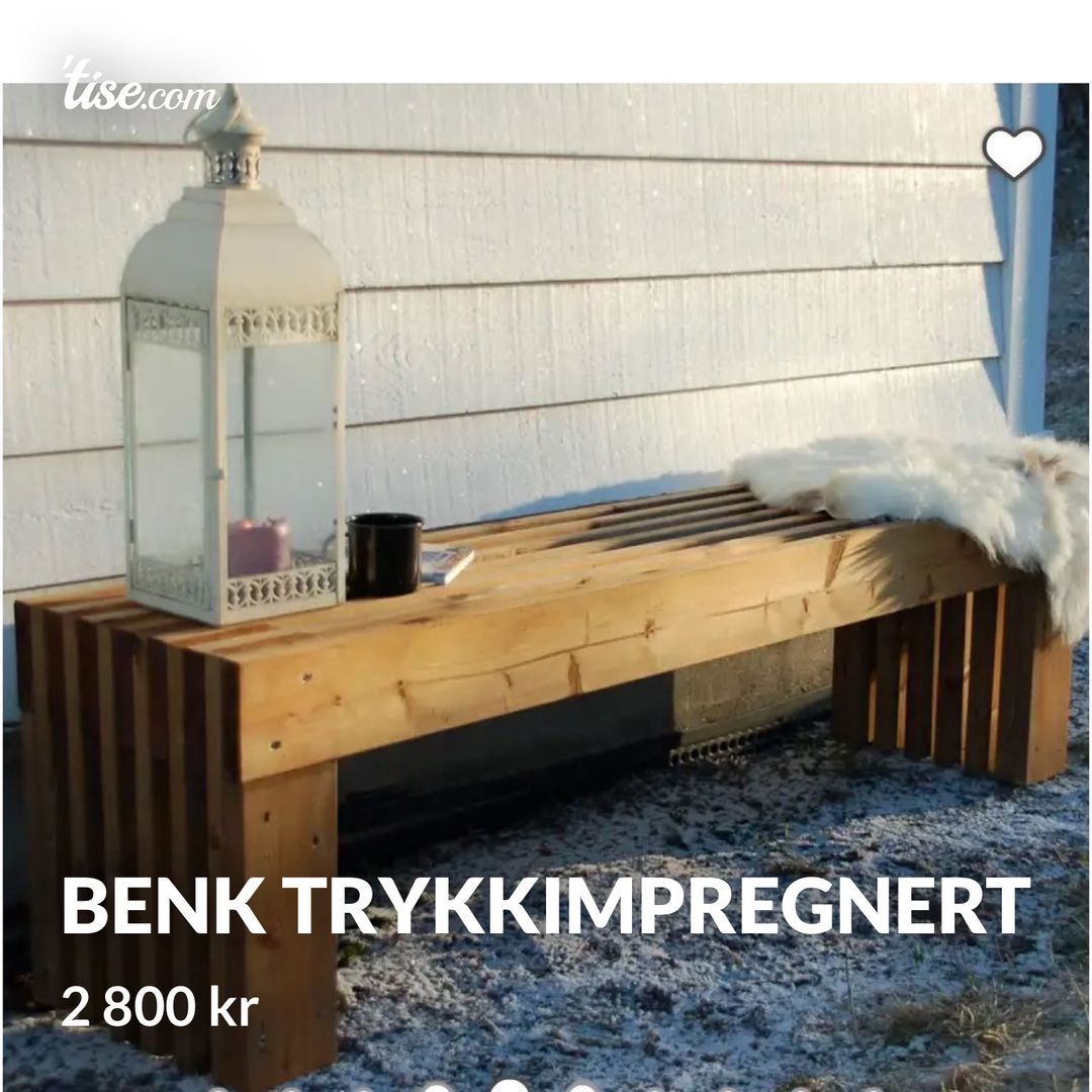 Benk trykkimpregnert