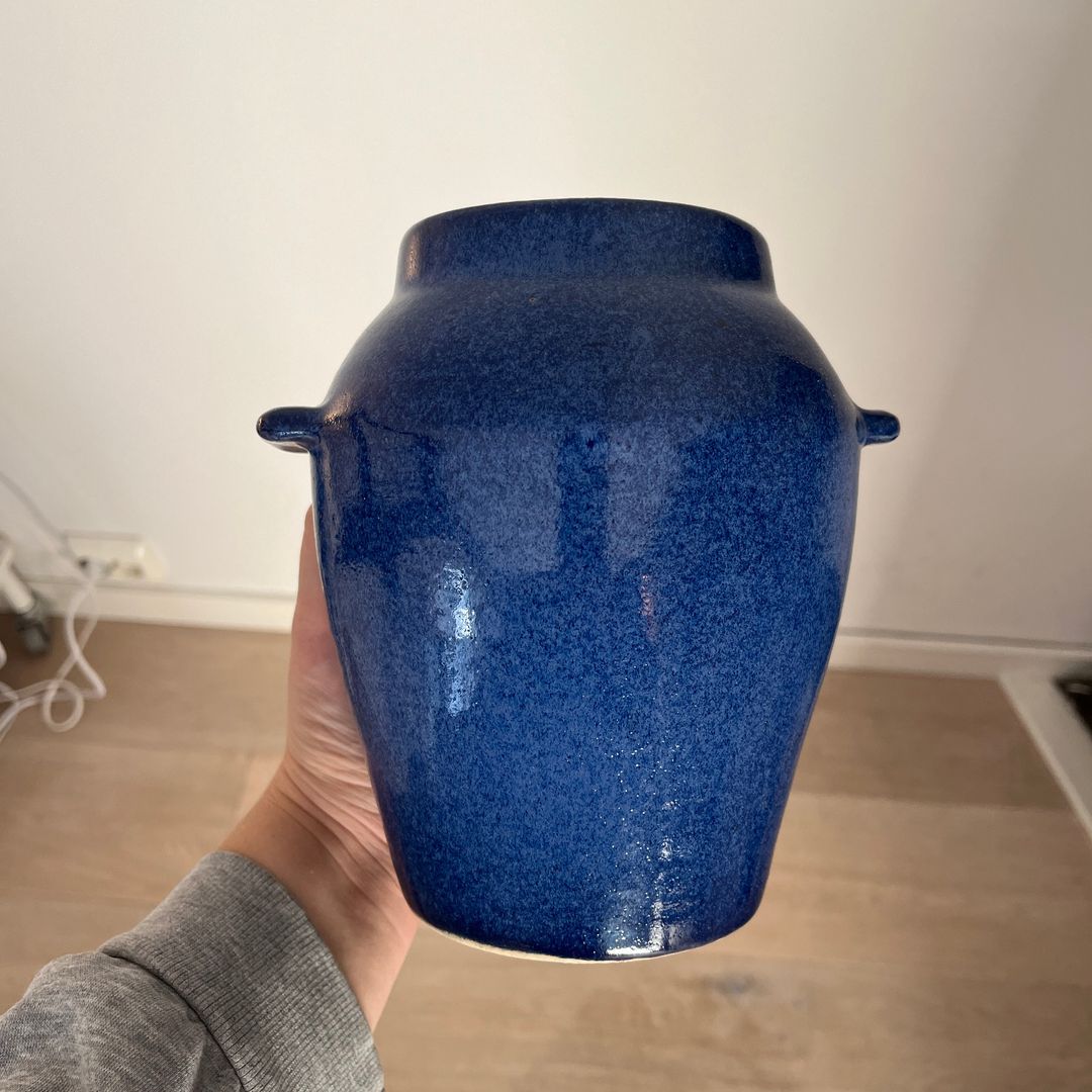 Blå vase