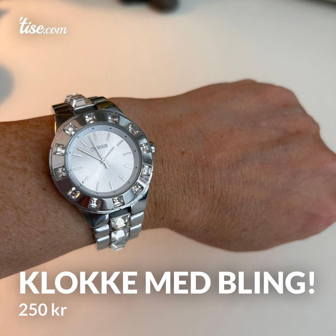 Klokke med bling!