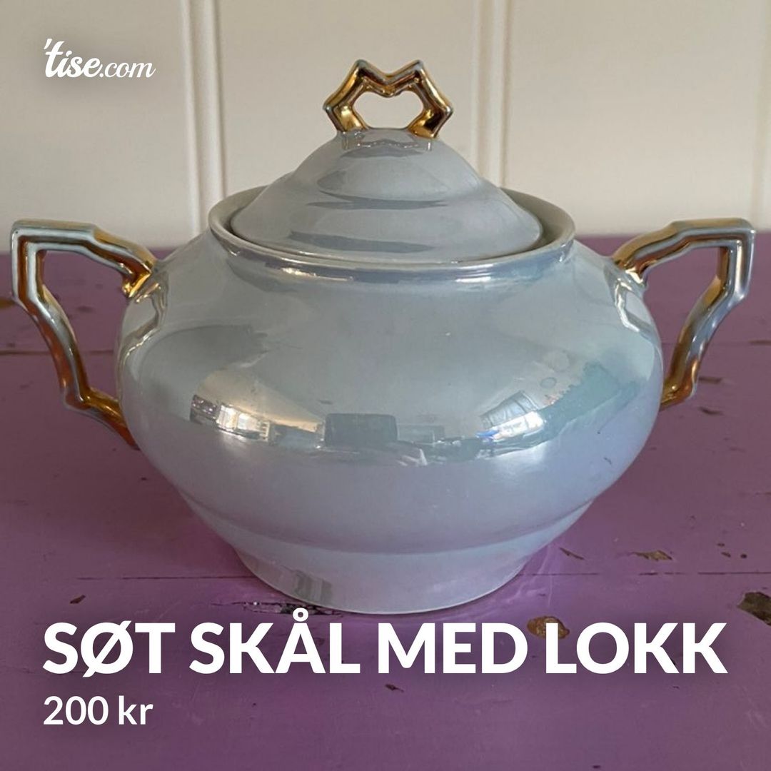 Søt skål med lokk