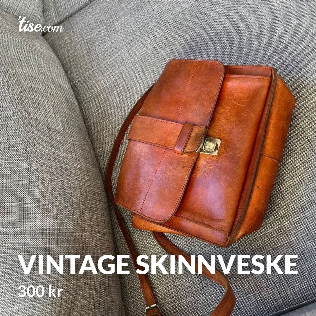 Vintage skinnveske