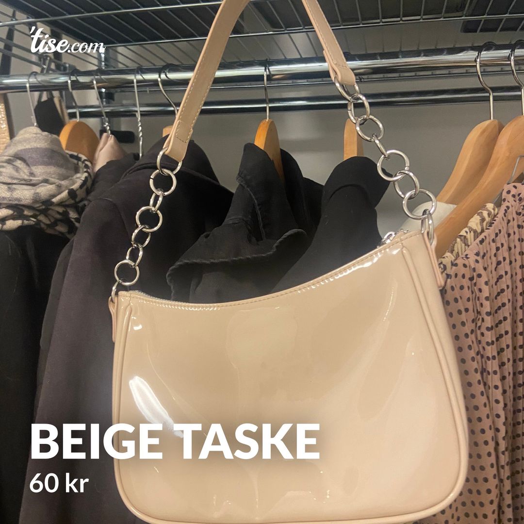 Beige taske