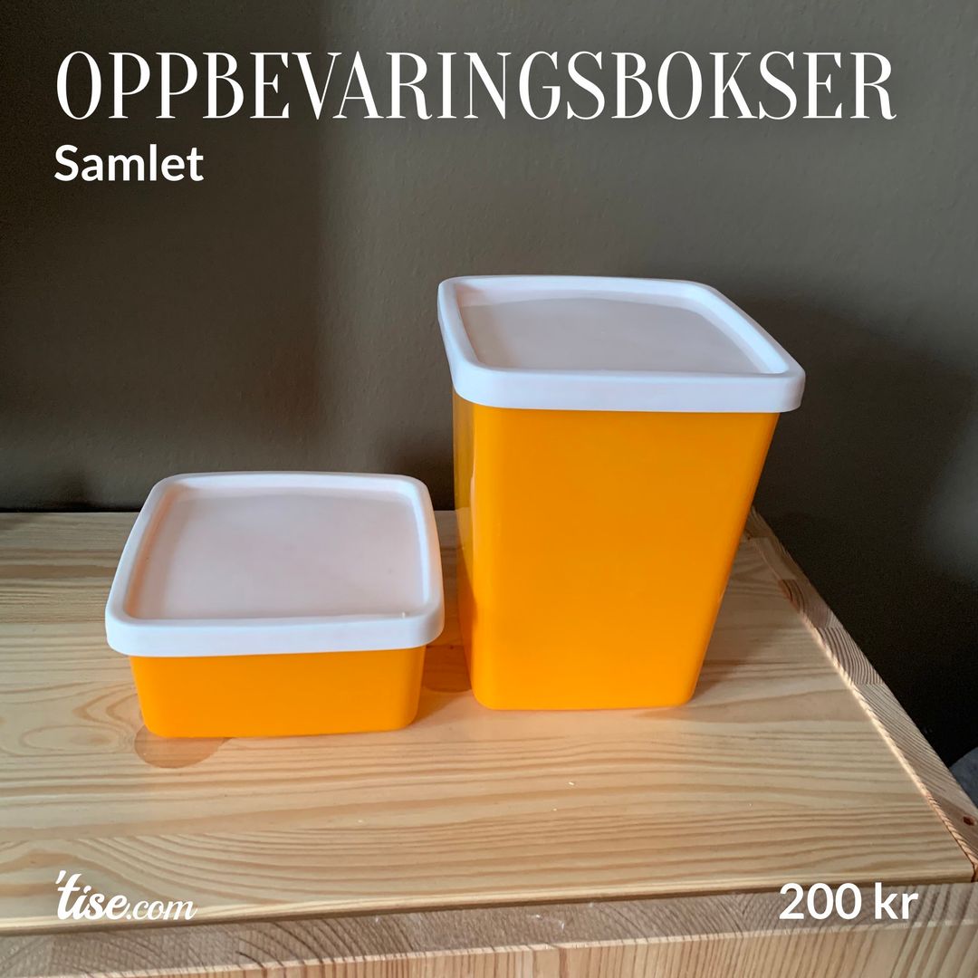 Oppbevaringsbokser