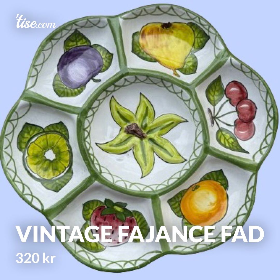 Vintage fajance fad